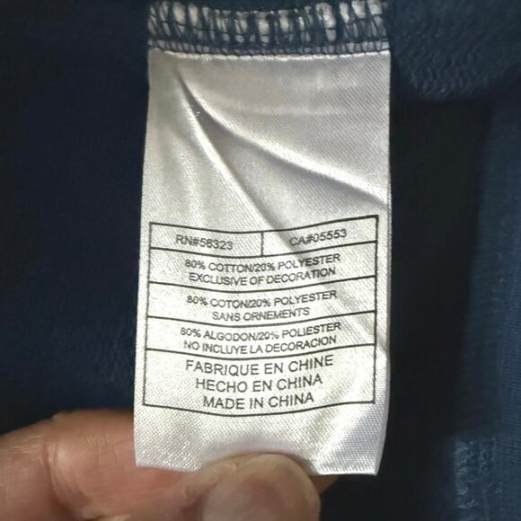 Y2K Nike Athletic Gym Jacket Womens L / Youth XL Blue‎ Silver Athleisure Workout - Picture 13 of 13